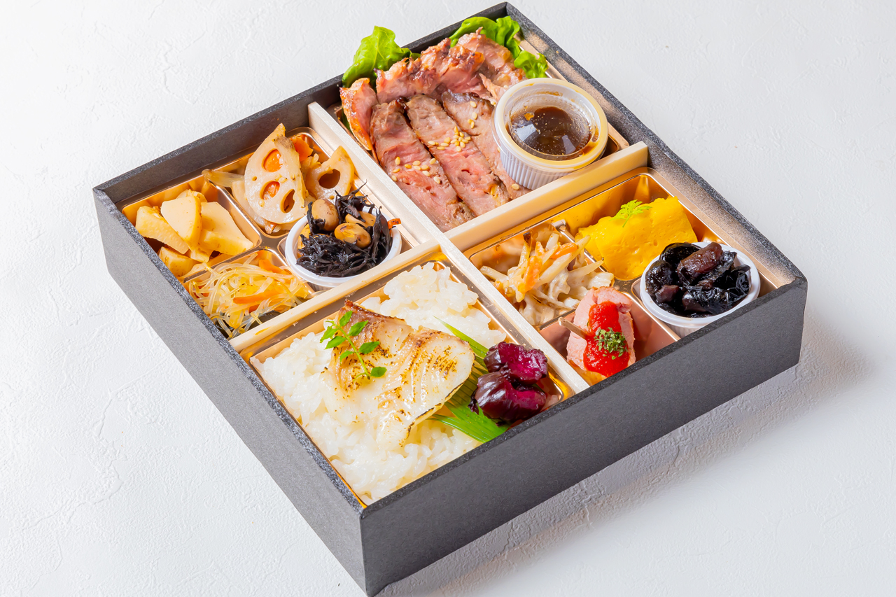 季節の副菜鯛めしとステーキ和膳